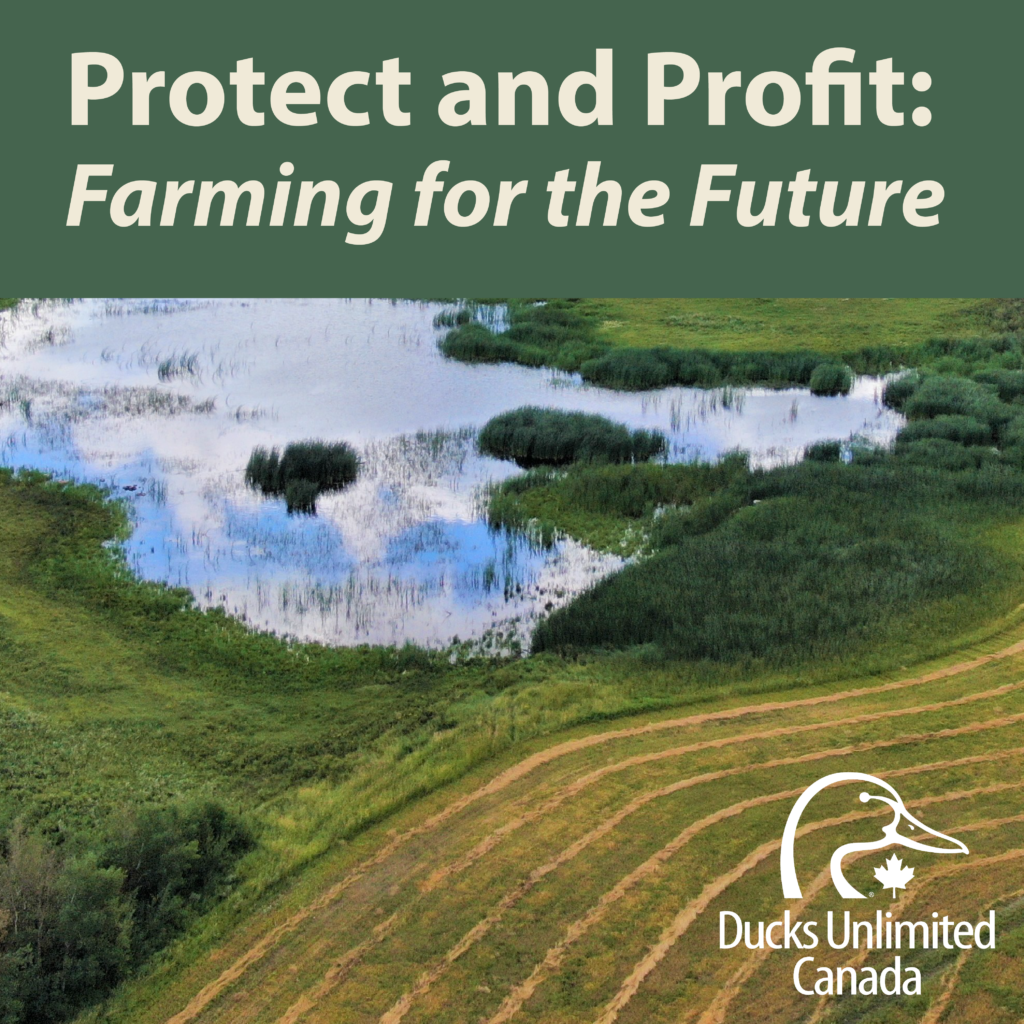artwork for DUC podcast Protect and Profit: Farming for the Future