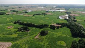 aerial view of Odanah Pasture